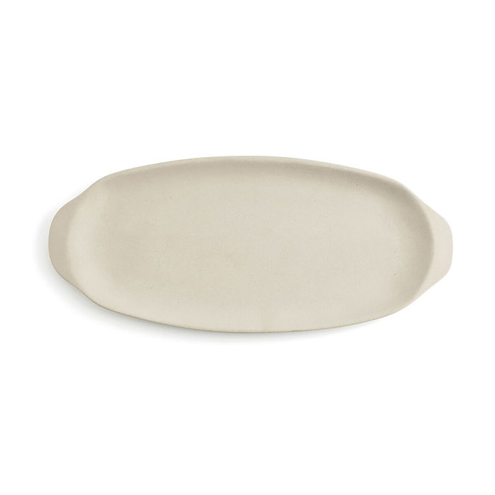 Quid Bandeja Oval Mineral Gres Cerámica 13x30.5 cm (8 Unidades)