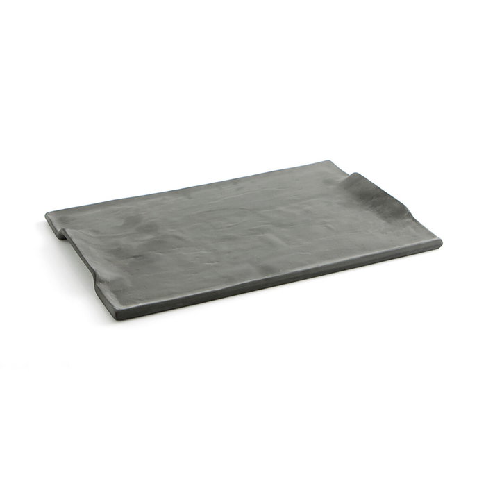 Quid Plateau Rectangulaire Céramique Mineral Gres Noir 35x23 cm (6 Unités) Quid Plateau Rectangulaire Céramique Mineral Gres Noir 35x23 cm (6 Unités)