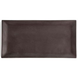 Quid Bandeja Rectangular Mineral Gres 15x30 cm Cerámica Negro (8 Unidades)