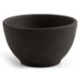 Quid Bol Mineral Gres Noir en Céramique Texturisée 9x5 cm (18 Unités)