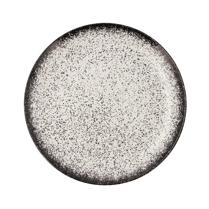 Ariane Plato Llano Porcelana Rock 31 cm Noir (6 Unidades)