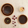 Assiette creuse Ariane Coupe Decor Céramique Marron (20 cm) (6 Unités)
