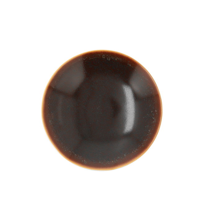 Ariane Plat Creux Porcelaine Décor Ariane 20 cm (6 Unités) Marron Brillant