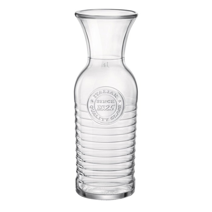 Bormioli Rocco Officina Bouteille en Verre 1 L (6 Unités) Transparente Brillant Fabriqué en Italie