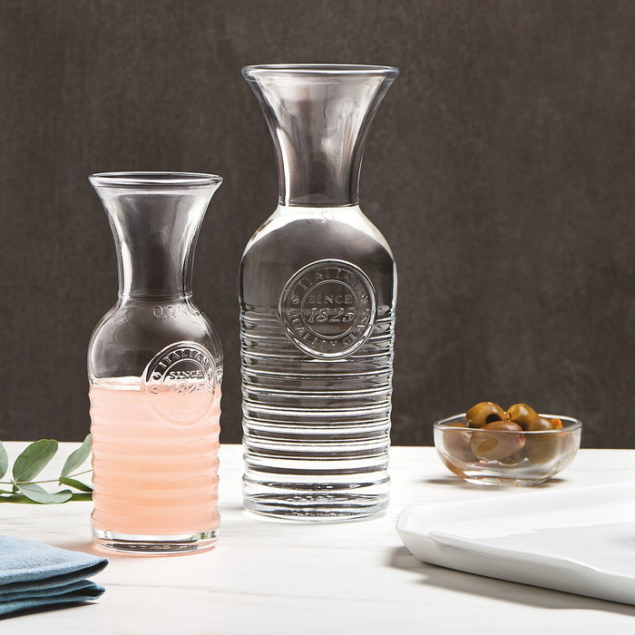 Bormioli Rocco Officina Bouteille en Verre 1 L (6 Unités) Transparente Brillant Fabriqué en Italie