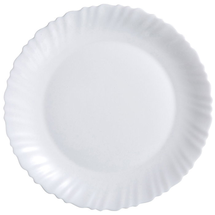 Plat à Gratin Luminarc Feston Blanc verre (Ø 30 cm) (6 Unités)