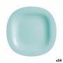 Assiette plate Luminarc Carine Turquoise verre (Ø 27 cm) (24 Unités)