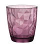 Bormioli Rocco Verre bas Diamond 39 cL Rose avec relief lot de 6 unités