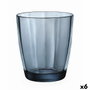 Bormioli Rocco Pulsar Verre Bas 30.5 cL Bleu avec Relief (6 Unités)