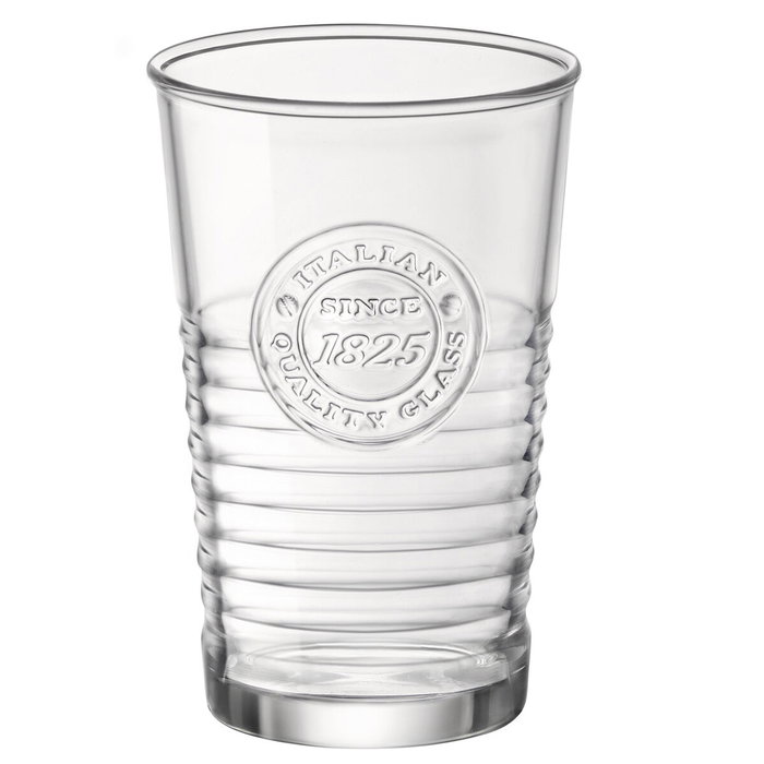 Bormioli Rocco Verre Officina 32.5 cL (Lot de 6) Transparent en Verre Fabriqué en Italie