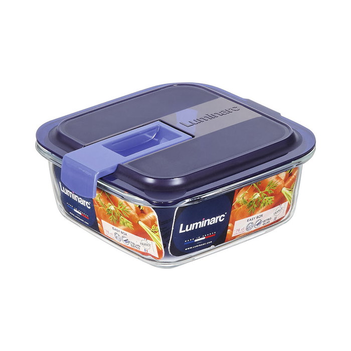 Boîte à lunch hermétique Luminarc Easy Box Bleu verre (760 ml) (6 Unités) Boîte à lunch hermétique Luminarc Easy Box Bleu verre (760 ml) (6 Unités)