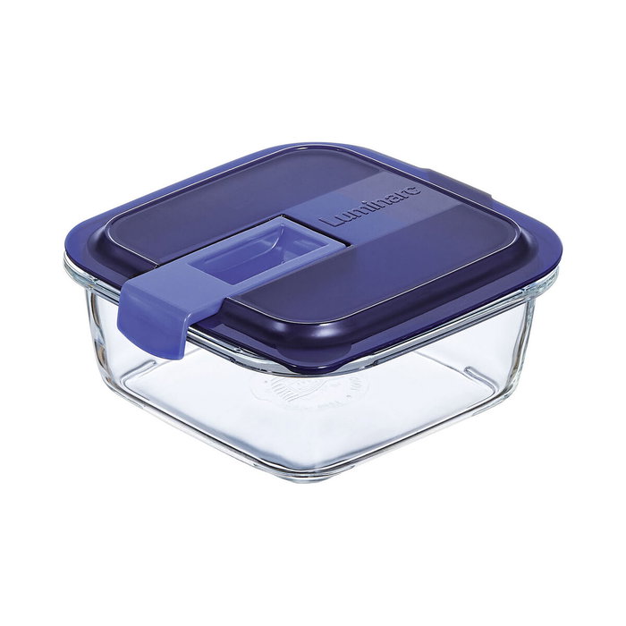 Boîte à lunch hermétique Luminarc Easy Box Bleu verre (760 ml) (6 Unités) Boîte à lunch hermétique Luminarc Easy Box Bleu verre (760 ml) (6 Unités)