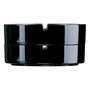 Arcoroc Ceniceros Apilables Set de 6 en Verre Noir Brillant 8,5x3,6 cm
