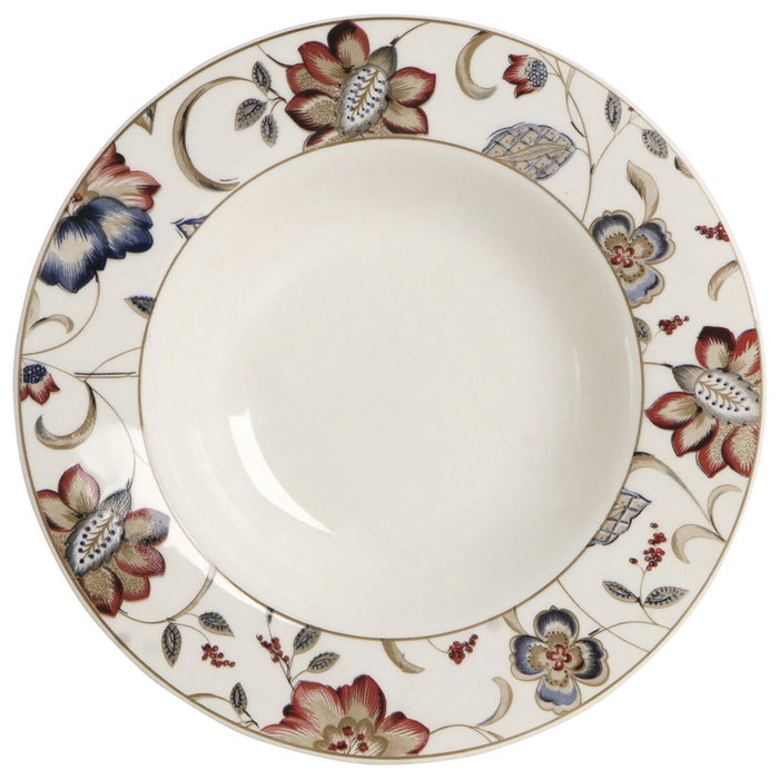 Queen's Assiette Plate Jacobean en Céramique, 22,8 cm, Lot de 6