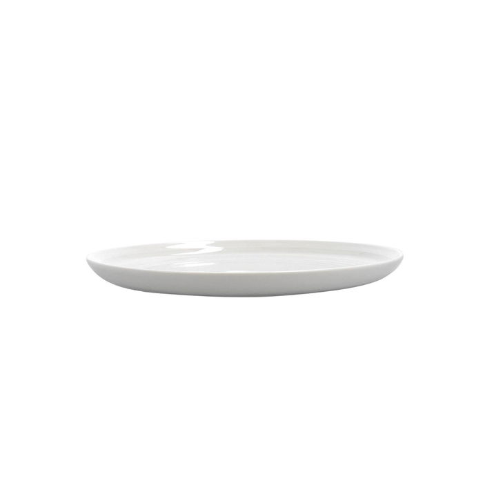 Ariane Plat Artisan en Porcelaine Renforcée Blanche 27 cm (6 Unités) - Finition Brillo, Extra Résistant