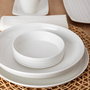 Ariane Artisan Assiette en Porcelaine Renforcée Blanche 21 cm (12 Unités)