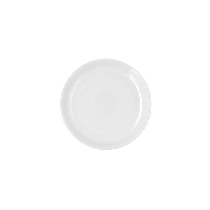 Ariane Artisan Assiette en Porcelaine Renforcée Blanche 21 cm (12 Unités)