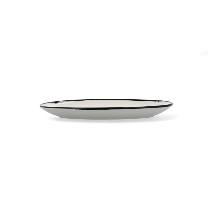 Ariane Vital Filo Bandeja Oval Porcelana Reforzada 26 cm Blanca (12 Unidades) - Extra Resistente Apto Microondas