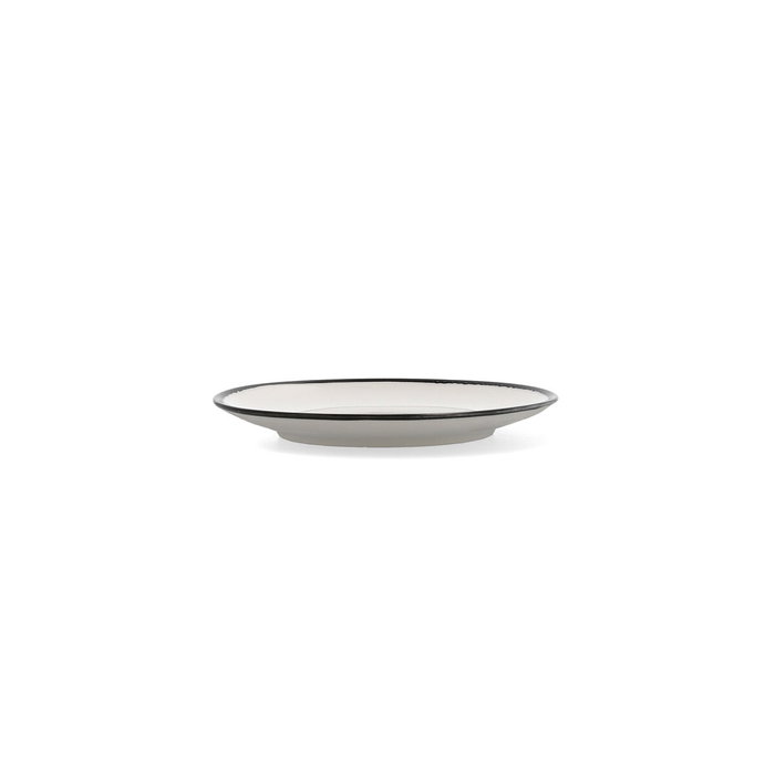 Ariane Plato Porcelana Reforzada Vital Filo 18 cm (12 Unidades) Blanco Cerámica Extra Resistente Antidesportillamiento