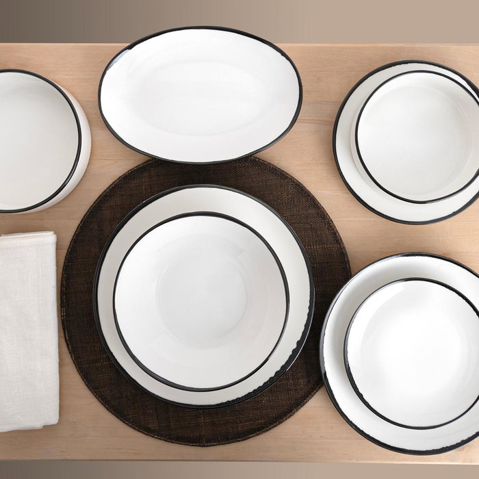 Ensemble à apértif Ariane Vital Filo Blanc Céramique 16 cm (8 Unités)