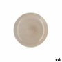 Ariane Plato Porcelana Porous Beige 27 cm (6 Unidades) en Cerámica Reforzada para Hostelería