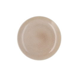 Ariane Plato Porcelana Porous Beige 27 cm (6 Unidades) en Cerámica Reforzada para Hostelería