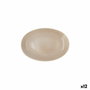 Ariane Bandeja Oval Porcelana Porous 26 cm (12 Unidades) Beige
