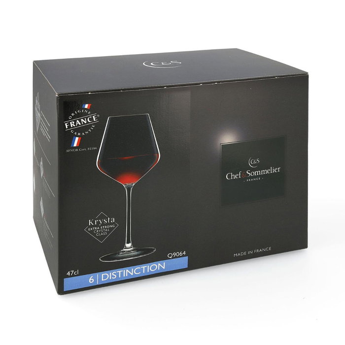 Chef & Sommelier Krysta Distinction - Lot de 6 Verres à Vin 47 cL