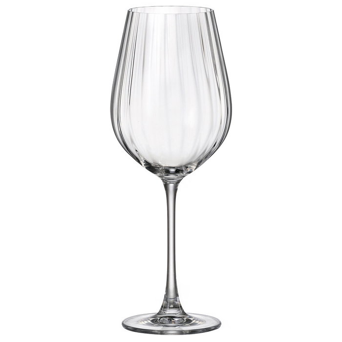 Bohemia Verres à vin Optic Cristal 65 cL Lot de 6