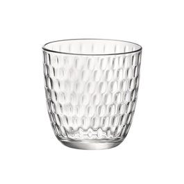 Bormioli Rocco Set de 6 Verres Bas Slot 29 cL en Verre Transparent avec Relief