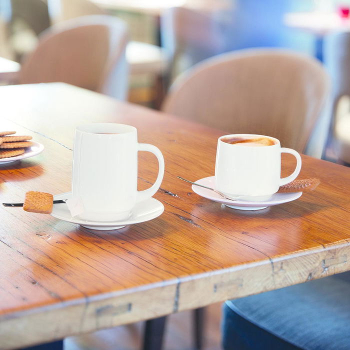 Arcoroc Set 6 Mugs Intensity Baril 29 cL en Verre Trempé Beige