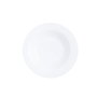 Arcoroc Set de 6 Assiettes Creuses Opal Intensity White 22 cm en Verre Trempé Blanc Brillant Fabriqué en France