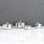 Quid Batterie de Cuisine Acier Inoxydable Sensory 4 Pièces