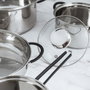 Quid Batterie de Cuisine Acier Inoxydable Sensory 4 Pièces