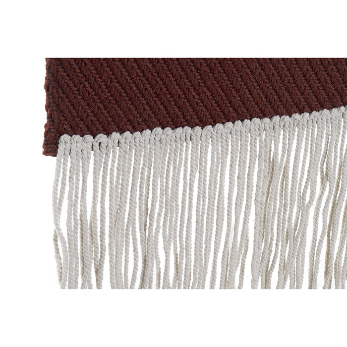 DKD Home Decor Décoration murale Rouge Naturel Boho 45 x 2 x 115 cm