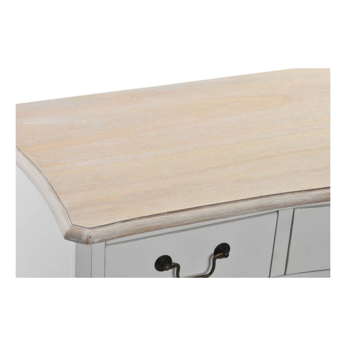 DKD Home Decor Buffet Blanc Marron Clair Sapin