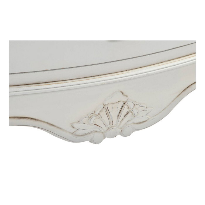 DKD Home Decor Buffet Blanc Marron Clair Sapin