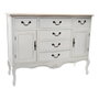 DKD Home Decor Buffet Blanc Marron Clair Sapin