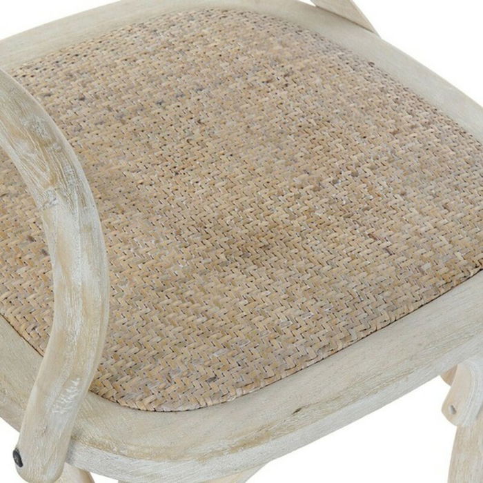 Chaise de Salle à Manger DKD Home Decor Blanc Multicouleur 55 x 57 x 92 cm 55 x 47 x 92 cm