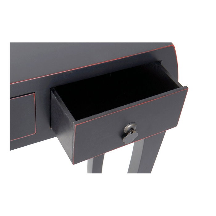 Meuble d'Entrée avec 3 Tiroirs DKD Home Decor Noir 96 x 26 x 80 cm Meuble d'Entrée avec 3 Tiroirs DKD Home Decor Noir 96 x 26 x 80 cm