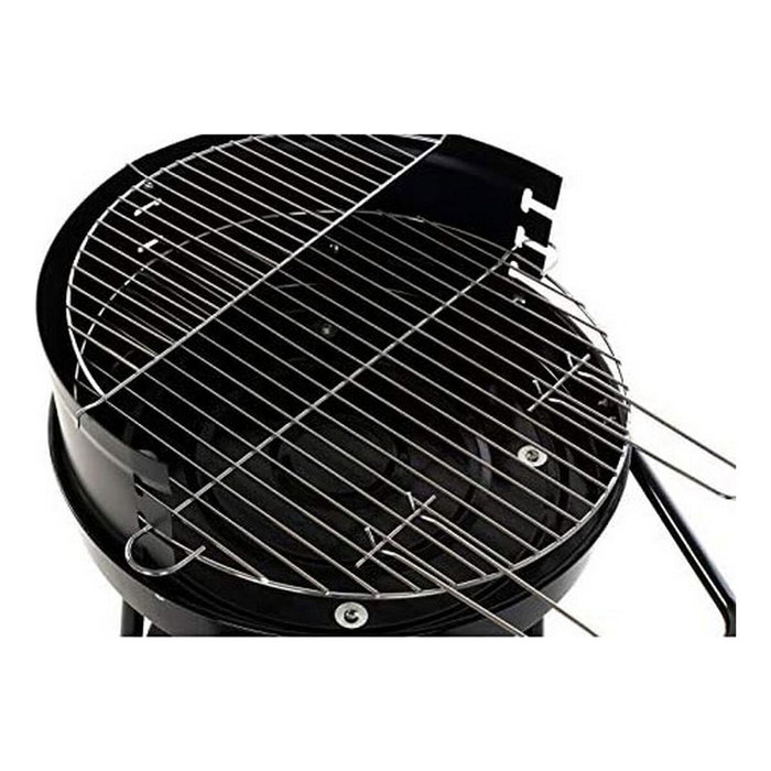 Roues de barbecue au charbon de bois DKD Home Decor Noir Métal Plastique 59 x 49,5 x 82 cm