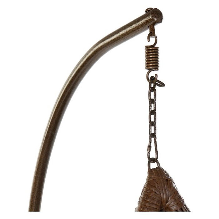 Fauteuil de jardin suspendu DKD Home Decor Marron Gris Multicouleur Brun foncé Aluminium rotin synthétique 100 x 78 x 120 cm 100