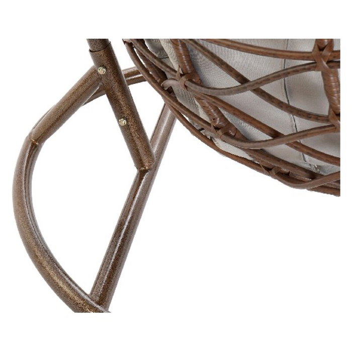 Fauteuil de jardin suspendu DKD Home Decor Marron Gris Multicouleur Brun foncé Aluminium rotin synthétique 100 x 78 x 120 cm 100