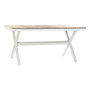 Table de Salle à Manger DKD Home Decor Résine Aluminium 160 x 90 x 75 cm