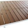 Table de Salle à Manger DKD Home Decor Résine Aluminium 160 x 90 x 75 cm
