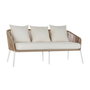 Ensemble Canapé + Table DKD Home Decor MB-179038 Jardin Beige Métal Aluminium Corde 151,5 x 72 x 70 cm (4 pcs)