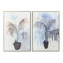 DKD Home Decor Toile Plante Scandinave Rectangulaire