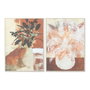 DKD Home Decor Toile Scandinave Plante, Lot de 2, 52 x 2,7 x 72 cm