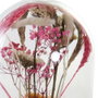 DKD Home Decor Figurine Décorative Verre Fleurs Bois MDF