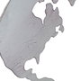 DKD Home Decor Figurine Décorative Mappemonde Noir Cuivre Blanc (3 Pièces)